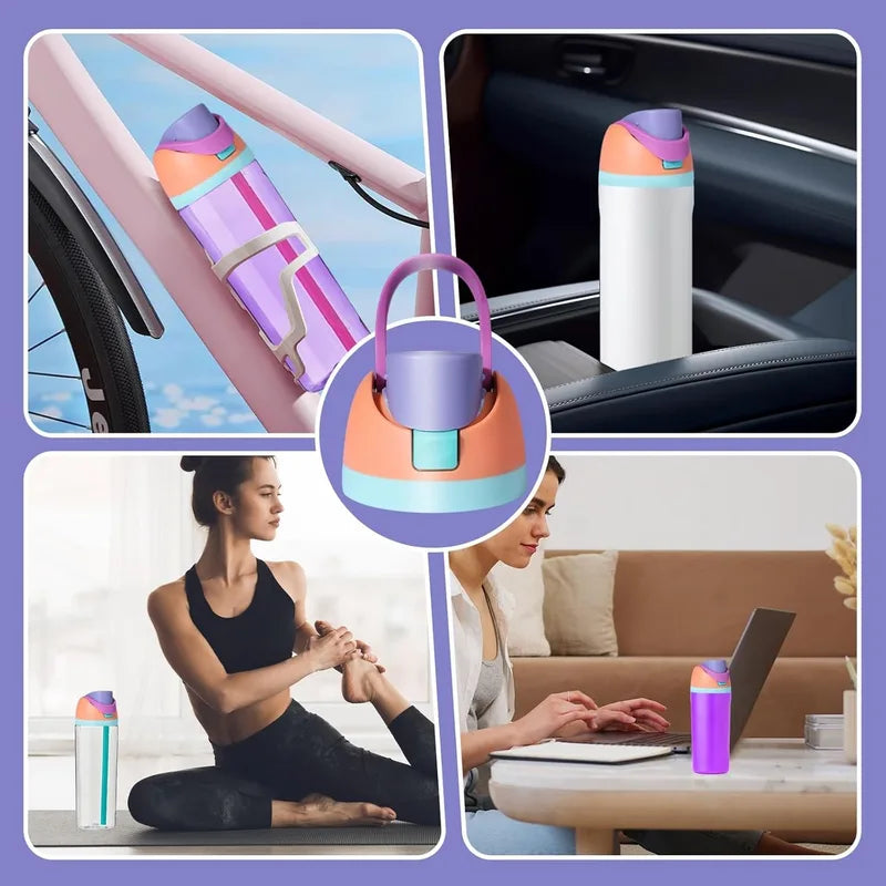 Leakproof Flip Top Replacement Bottle Lid for 16oz-40oz Sports & Travel Bottles