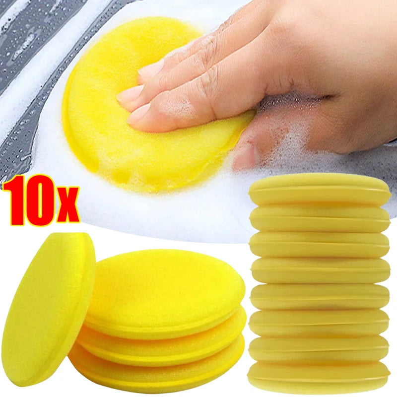 Car Waxing Foam Sponge Applicator Set for Detailing & Polishing