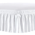 Elastic Bed Skirt Wrap Around Wrinkle Free Microfiber Dust Ruffle - Adjustable Fit