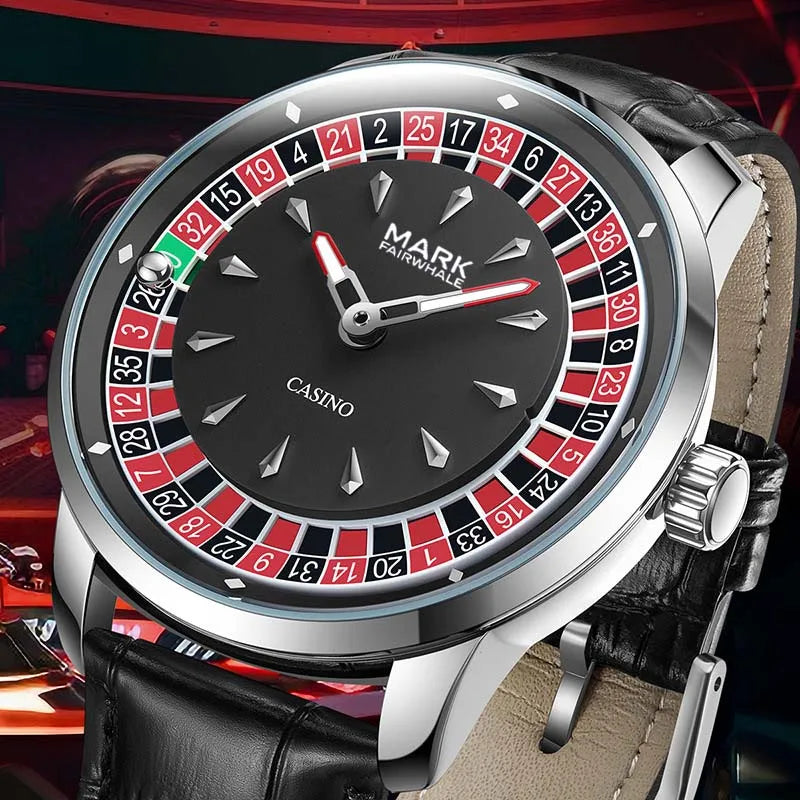 Men's Waterproof Quartz Watch with Steel Strap, 360° Rotating Bezel, 43mm Case