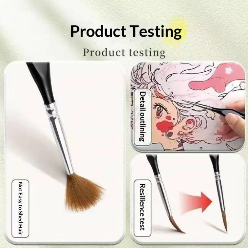 Miniature Paint Brushes Set for Acrylic Watercolor Fine Detail Art - Small Micro Brushes