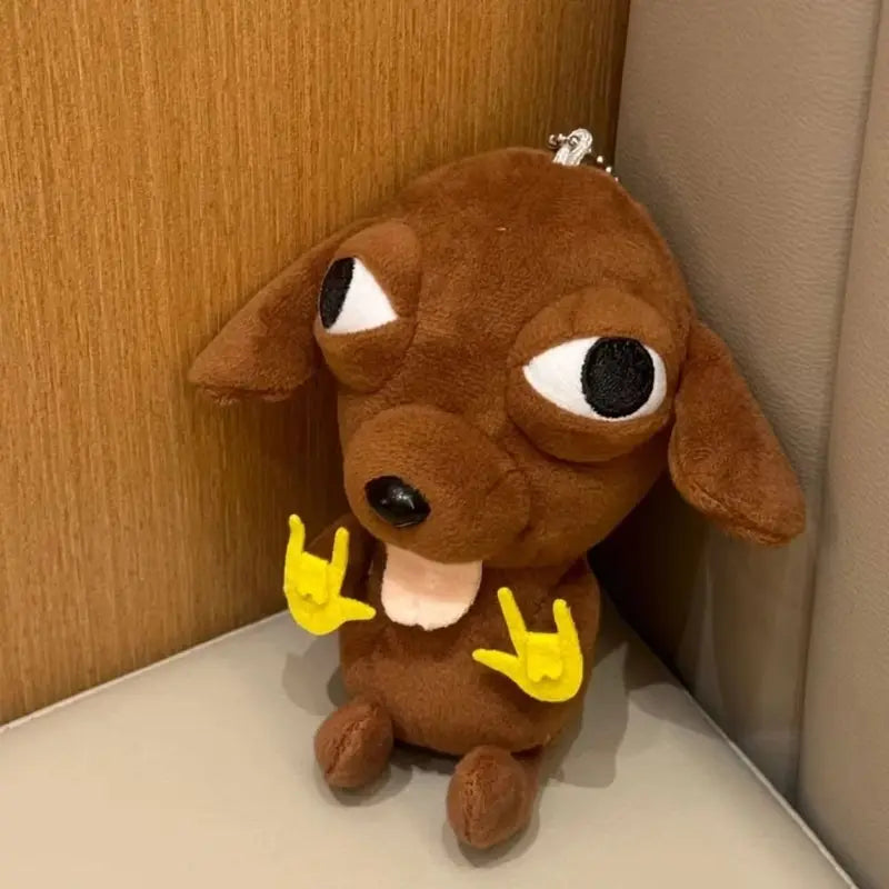 Realistic Chihuahua Plush Keychain Toy - 17cm Dog Plush Doll for Pets & Collectibles
