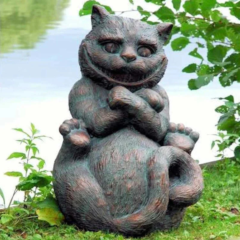 Alice in Wonderland Garden Statue - Fairy Tale Character Sculpture for Home & Garden