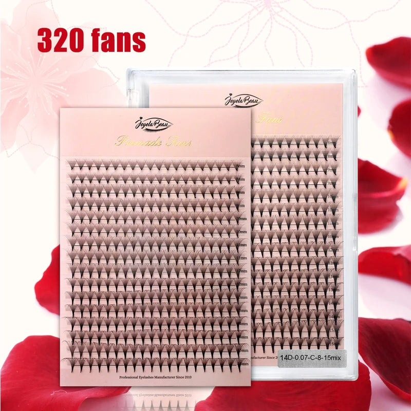 Premade Volume Lash Extensions 4D-20D Faux Mink Individual Fans for Eyelash Extension