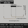Modern LED Pendant Light Fixture for Dining Room Adjustable Height Energy Efficient