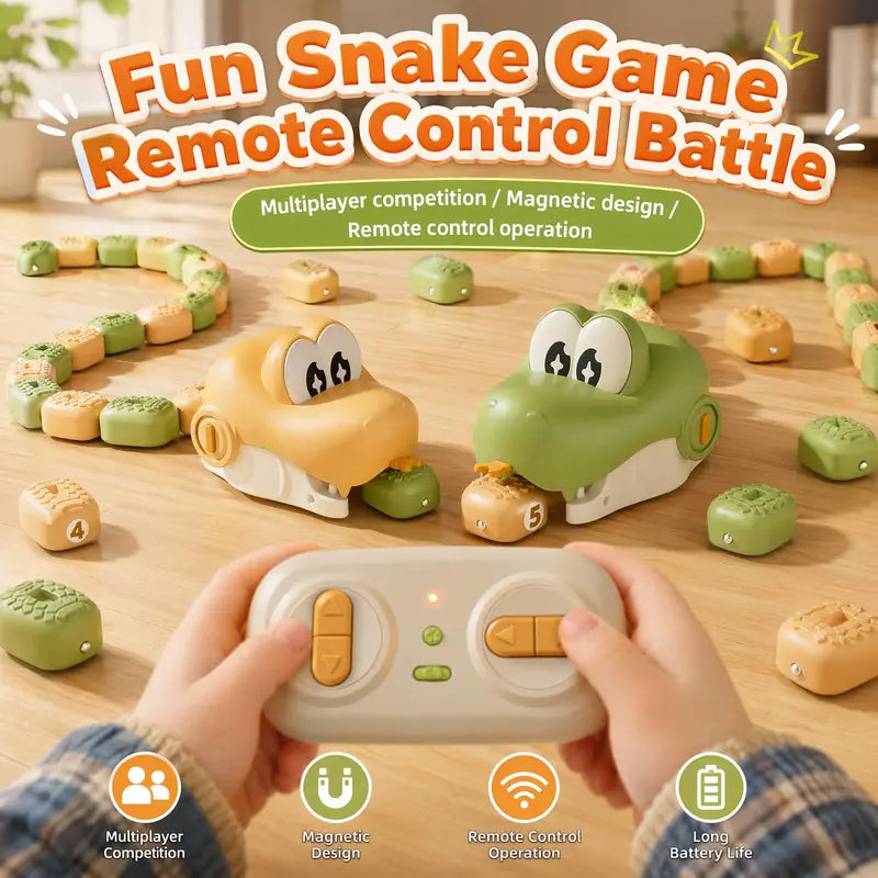 Magnetic Snake Battle Toy for 2 Players Interactive Remote Control Desktop Ornament