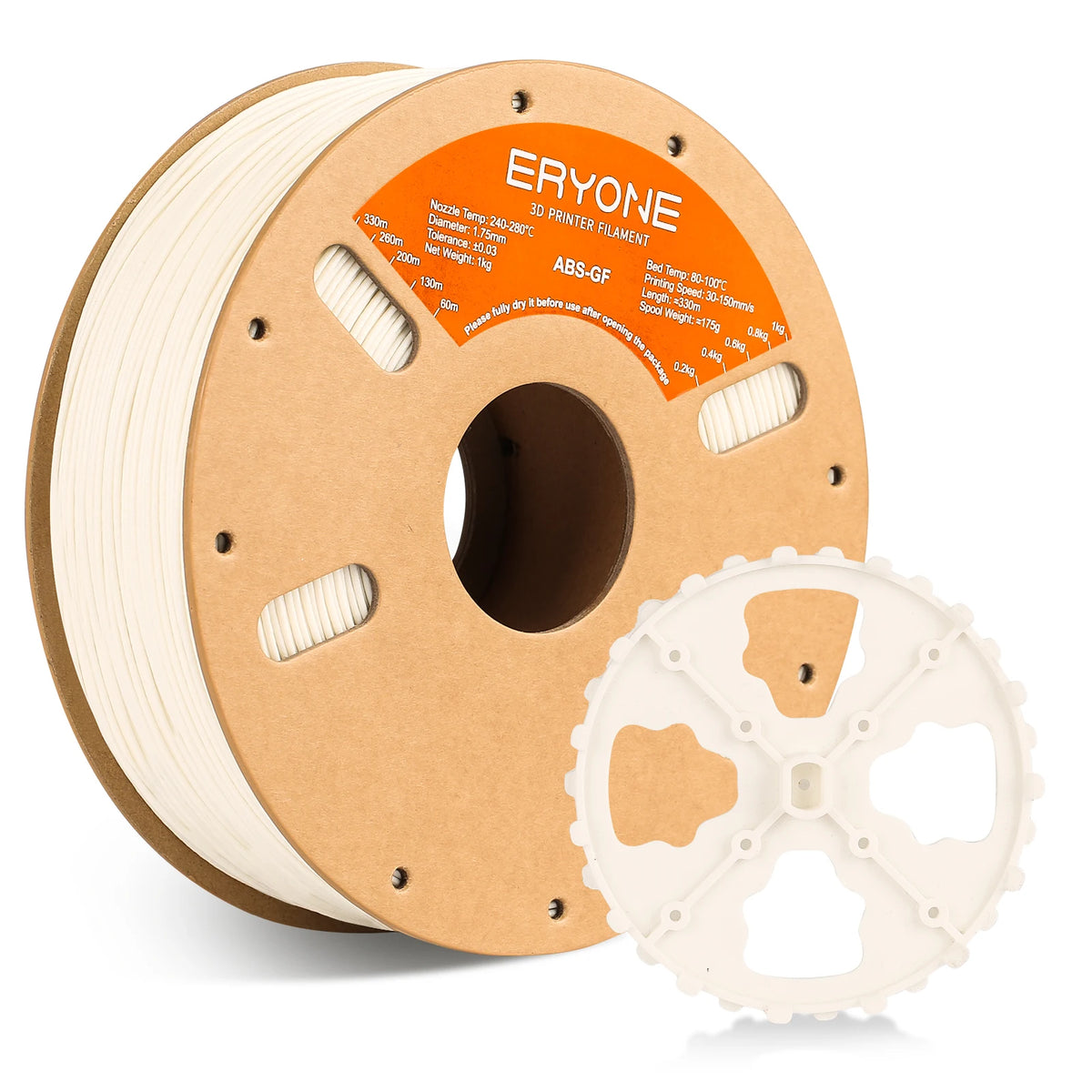 Glass Fiber ABS Filament for 3D Printing - 1, 3, 5, 10kg Wholesale Spools