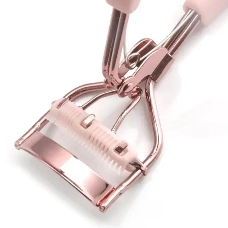Pink Eyelash Curler with Comb for Perfect Curves - Easy to Use Makeup Tool