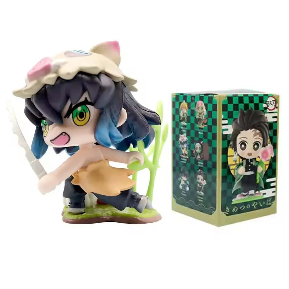 Anime Demon Slayer Model Figures Set - Tanjiro Kamado & Nezuko PVC Collectibles