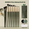 8Pcs Makeup Brush Set - Contouring Blending Eye Brushes for Face & Eyes