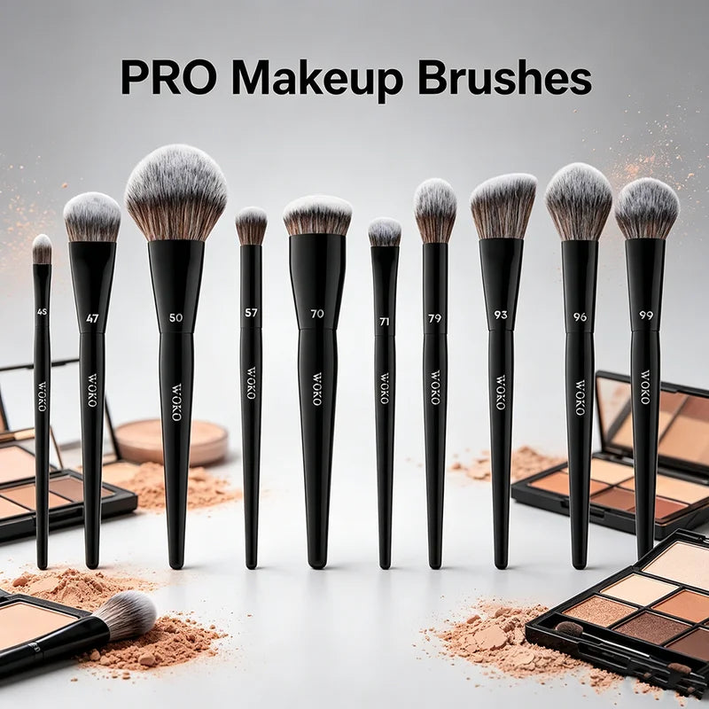 Pro 70 Big Foundation Makeup Brush - Chubby Synthetic Face Contour Tool
