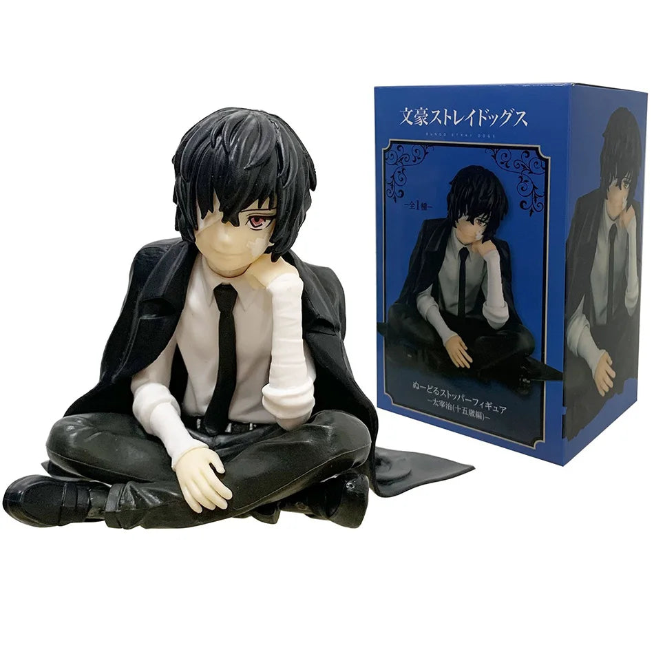 Anime Action Figure PVC Model - Dazai, Nakahara, Chuya Sitting Pose | 8-13cm