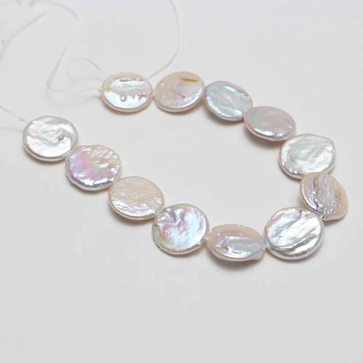 15x15mm Baroque Freshwater Pearl Coin Beads for Jewelry Making - DIY Necklace Supplies