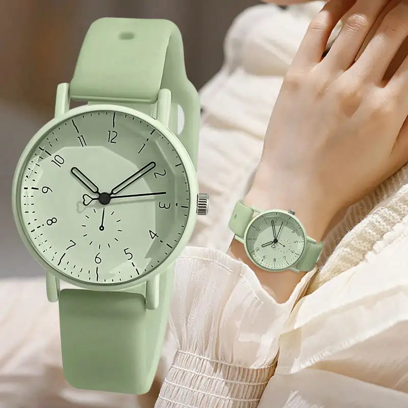 Women’s Casual Silicone Quartz Watch - Fashionable Unisex Timepiece