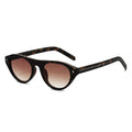 Small Cat Eye Sunglasses for Women Vintage Triangle Rivet Sun Glasses Ladies Elegant Leopard Shades