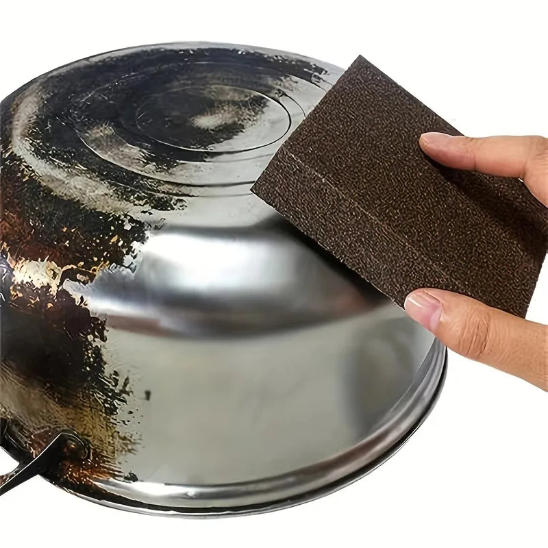 Descaling Emery Cleaning Sponge Brush for Kitchen Stubborn Stain Removal