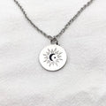 Titanium Steel Circular Chain Necklace for Cosplay & Lovers Jewelry - 55cm