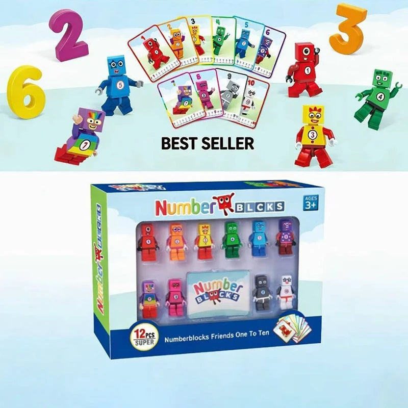 Numberblocks Assembly Model Toys for Educational Play - Digital Math Games Gift