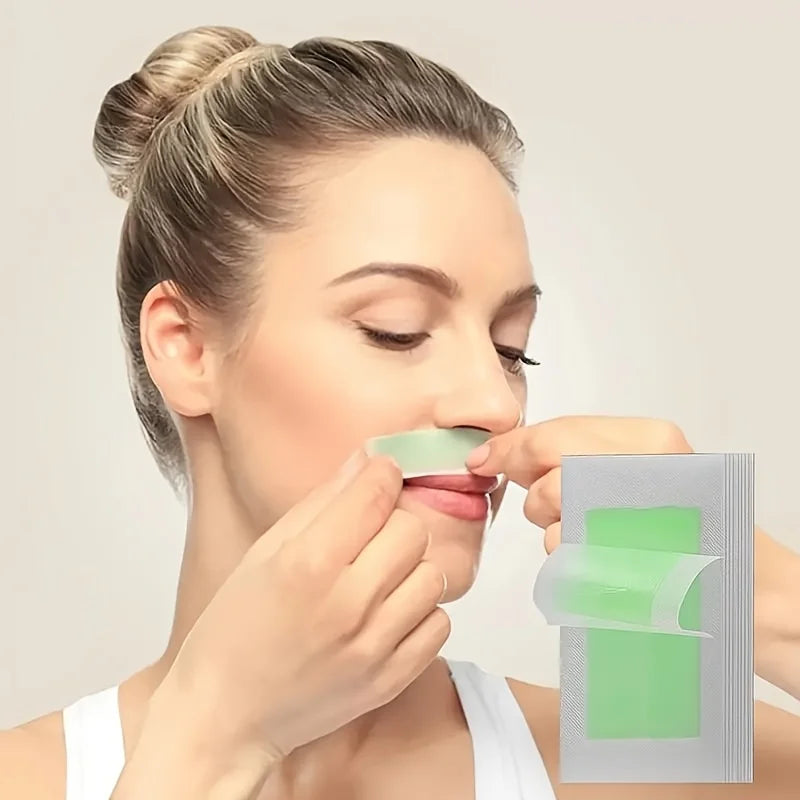 Disposable Hair Removal Wax Paper - Facial, Lip, Eyebrow, Beard, 10pcs