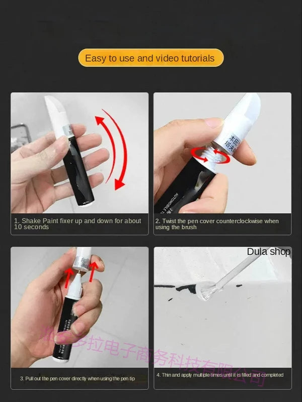 Car Touch Up Paint Pen for Scratch Repair 12ml - Suitable for Nissan Paladin Pearl White & Multi Colors