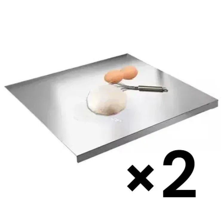Double-Sided Antibacterial Stainless Steel Chopping Board - Multi-Purpose Kitchen Tool