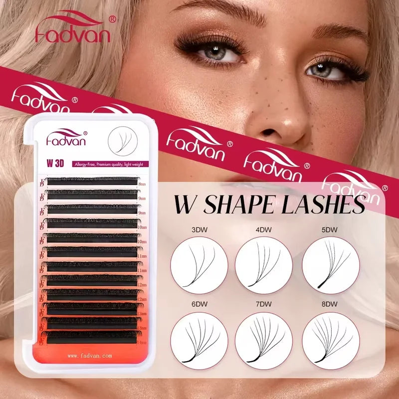 False Eyelash Extensions Mink Fans 3D/4D/5D/6D/7D/8D Premium Volume Lashes