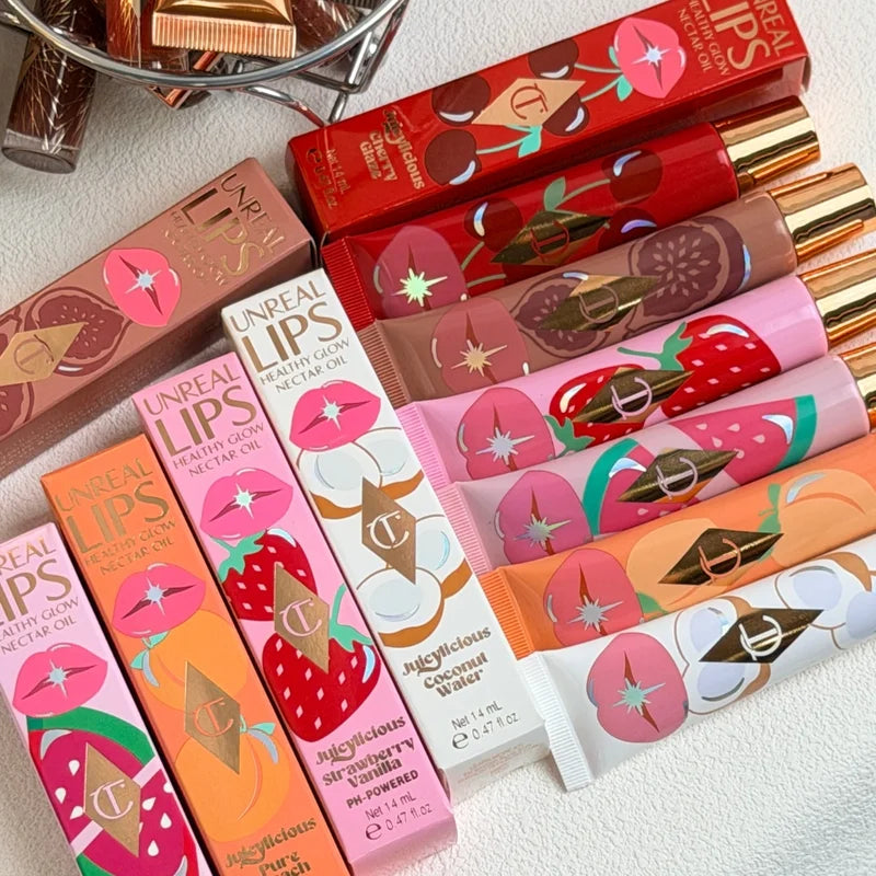 Hydrating Lip Gloss with Mirror Shine Cushiony Velvet Non-Sticky Long Wear Lip Lacquer