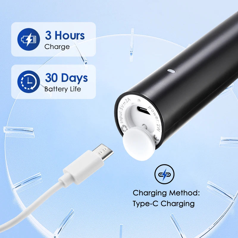 Electric Toothbrush Cordless Rechargeable Waterproof with Multiple Modes for Adults