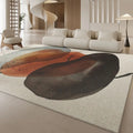 Watercolor Abstract Area Rug Non-Slip Washable Minimalist Carpet for Living Room & Bedroom