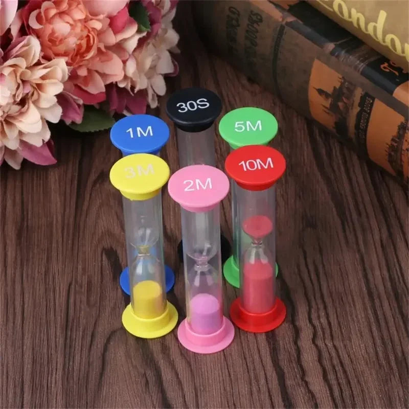 Small Sand Timer Set 30 Sec to 10 Min for Games Cooking & Home Decor