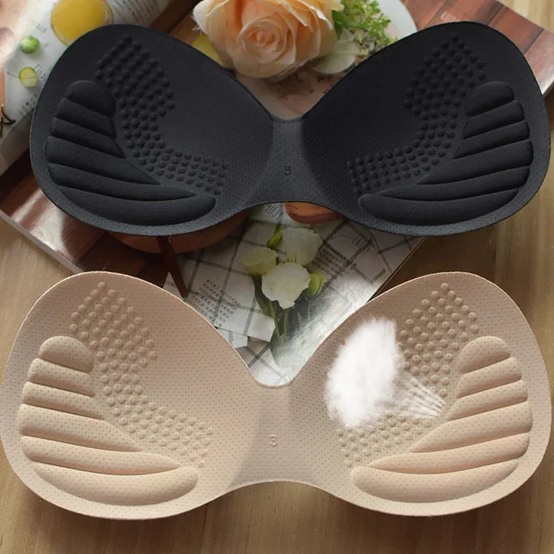 Breast Enhancing Foam Pads for Lingerie - Removable Chest Inserts, Support & Comfort