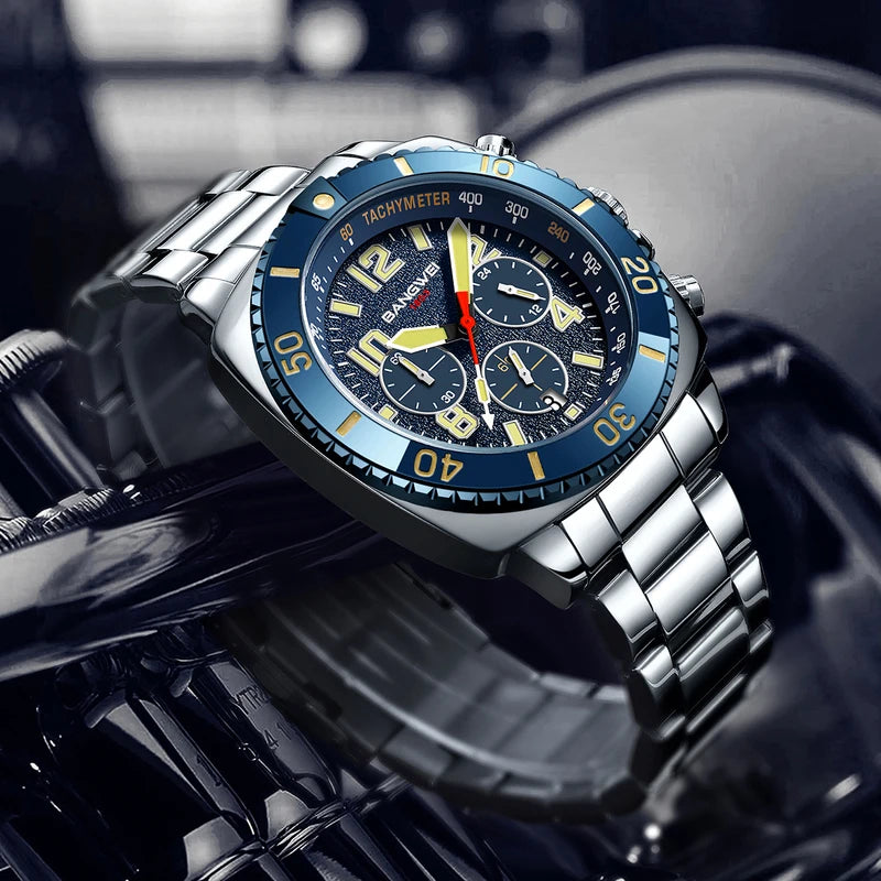Men's Luxury Quartz Digital Watch Waterproof Casual Business Timepiece