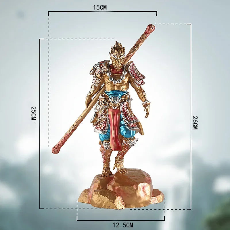 Sun Wukong Mythology Statue Resin Decor for Living Room & Study - Home Ornament