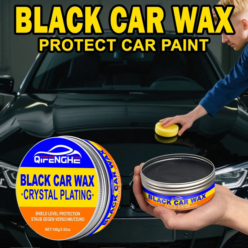 Car Wax with Sponge - Waterproof Hydrophobic Coating for Shine & Protection