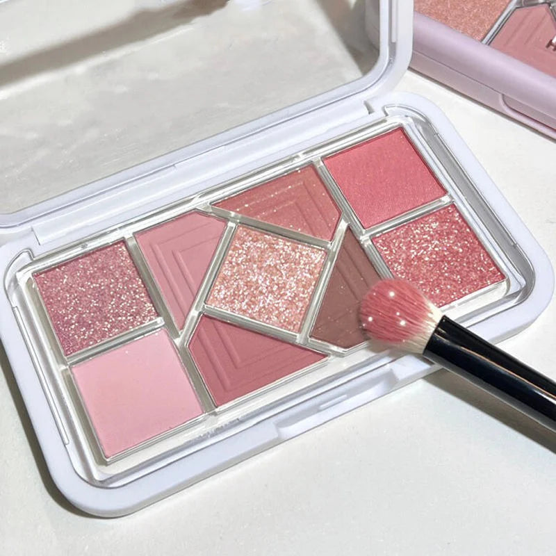 Colorful Low Saturation Eyeshadow Palette with Matte & Shimmer Shades - Natural Waterproof Makeup Set