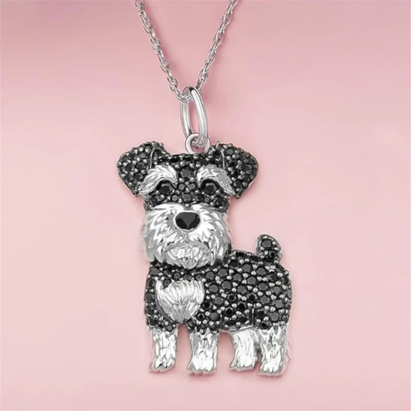 Pet Dog Pendant Necklace for Women - Cute Animal Jewelry Gift