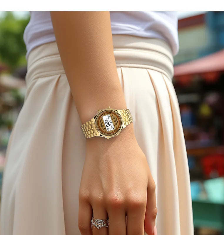 Multifunction Digital Sports Watch for Women Men Waterproof & Shock Resistant