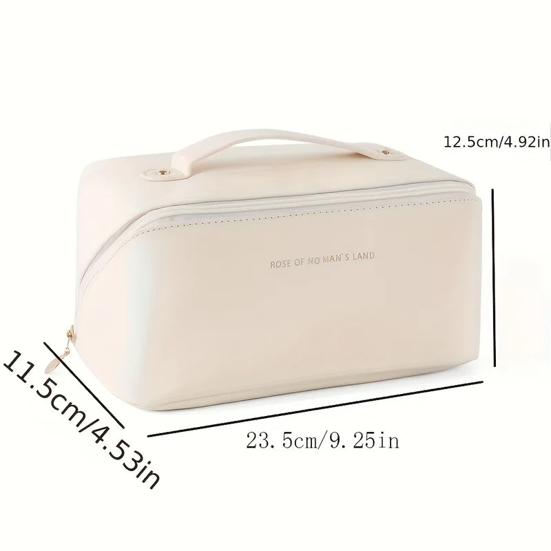 Luxury Makeup Organizer Bag with Zipper Travel Storage Pouch for Cosmetics and Toiletries