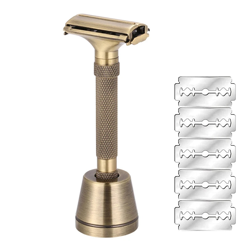 Adjustable Safety Razor for Men Classic Butterfly Open Shaving Tool