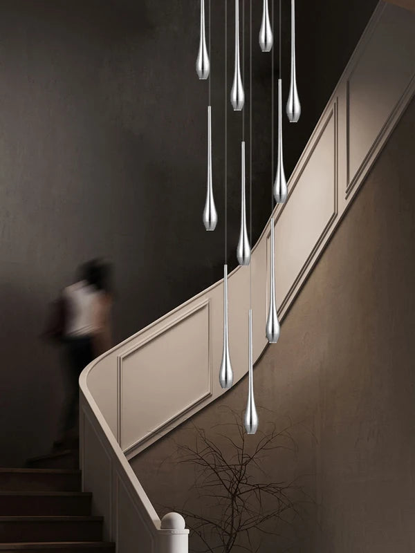 Nordic Style LED Pendant Light for Living Room & Staircase - Modern Ceiling Lamp