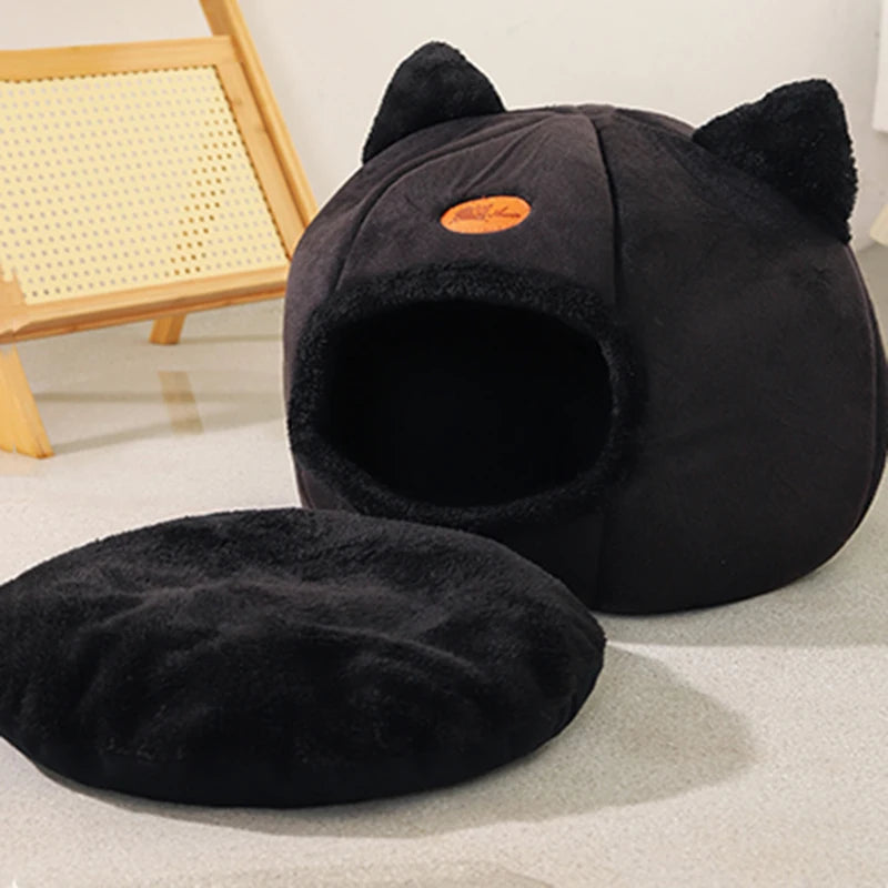 Deep Sleep Comfort Cat Bed Cave | Cozy Pet Nest & Small Dog House