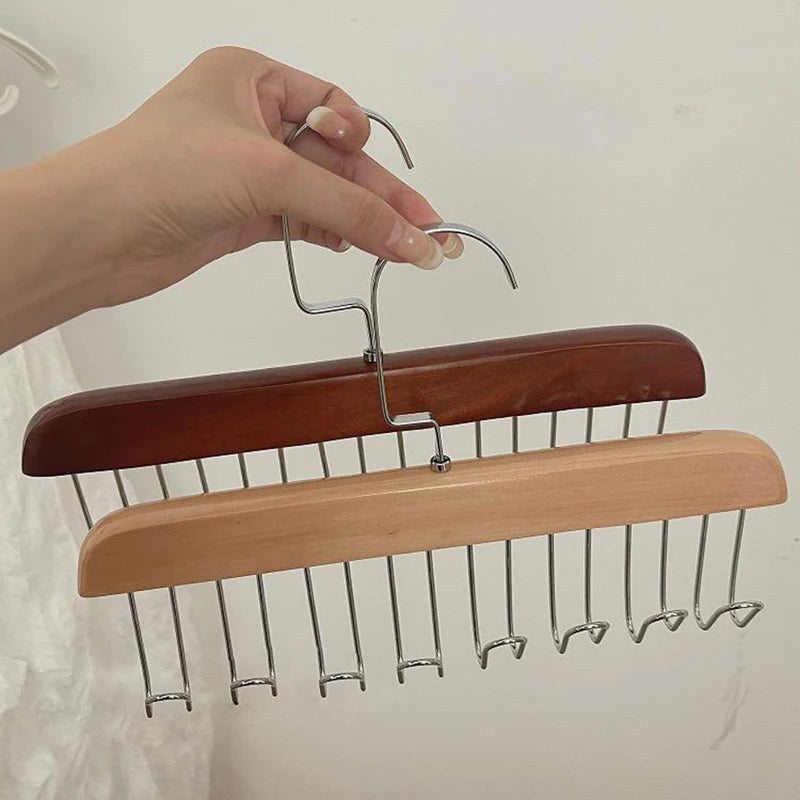 Multi-Functional Hook Hanger for Belts Ties Scarves & Accessories - Space Saving Wardrobe Organizer