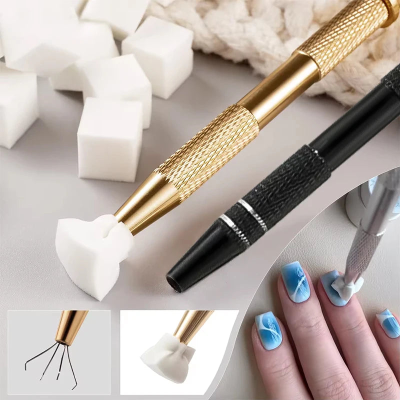50/100pcs Gradient Nail Art Sponge Set Manicure DIY Nail Decor Tools