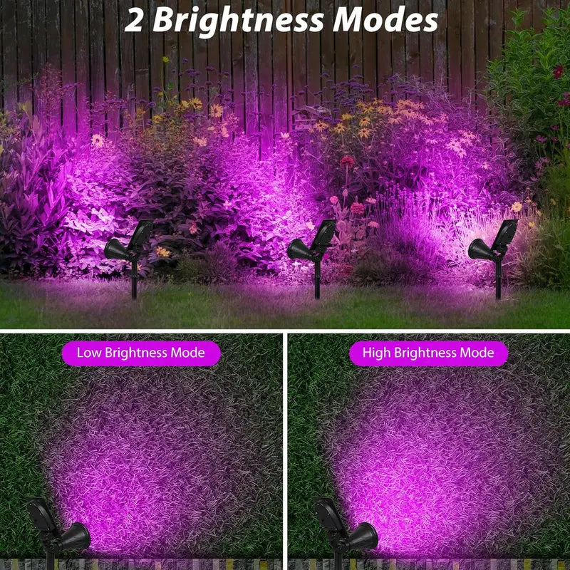 4LED Solar Outdoor Landscape Garden Lights IP65 Wall Tree Decor for Glow Party