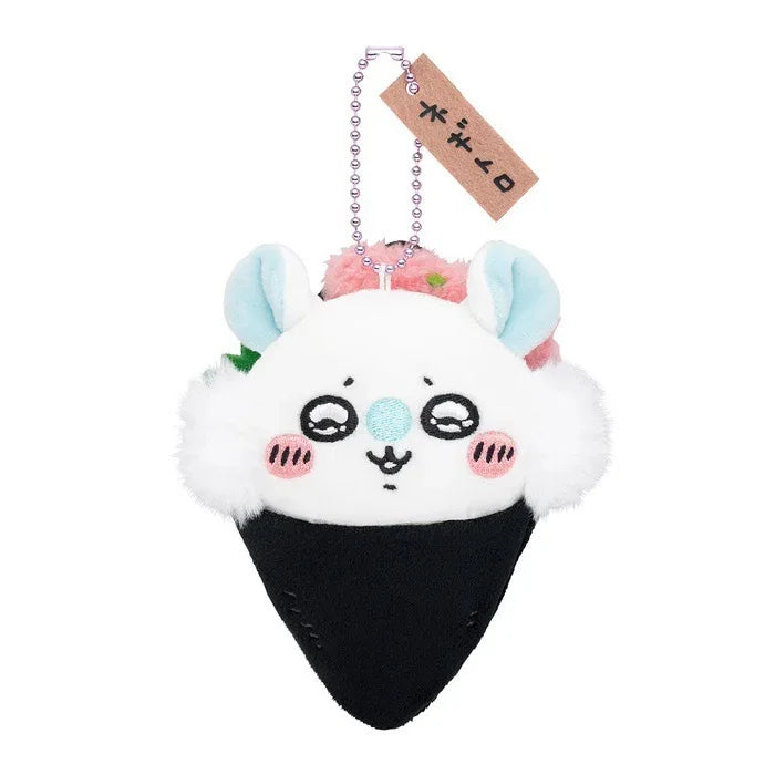 Sushi Series Black Tea Cup - Hachiware, Usagi, Caviar, Flying Squirrel, Sea Otter, Lion Sa Pendant Plush Bag Accessory