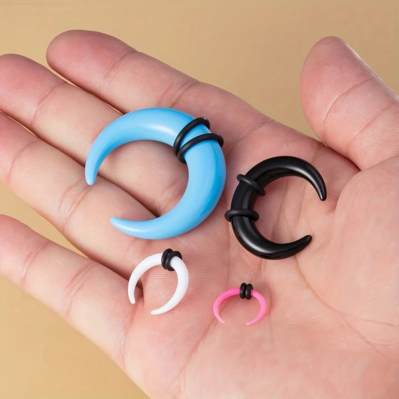 Big Size Buffalo Horn Septum Ring & Ear Gauges Plugs Stretchers Body Jewelry