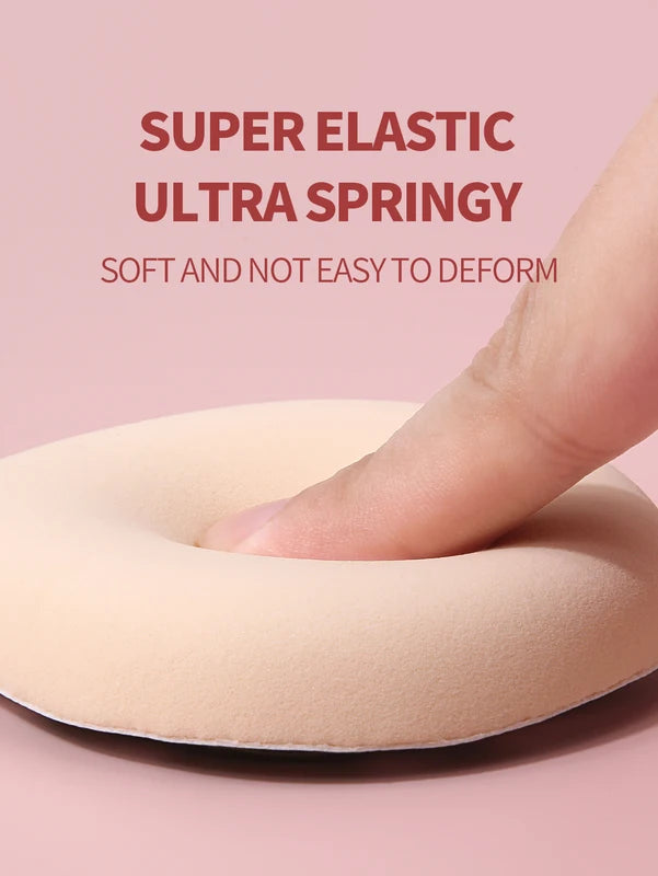 Large Cosmetic Makeup Sponge Puff Set - Wet & Dry Use, Thick Material, Face Foundation Blenders