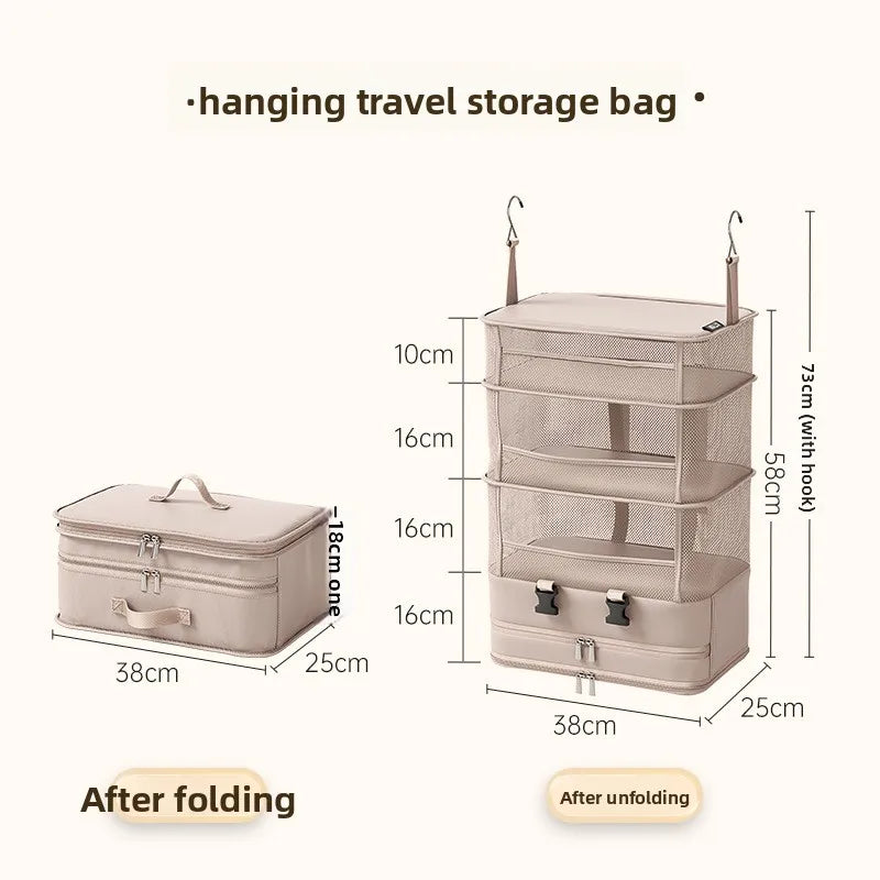 Hanging Travel Clothes Storage Bag Large Capacity Wardrobe Organizer for Business Trip