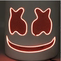 LED DJ Mask for Halloween Cosplay and Festivals with Flashing Glow Effect
