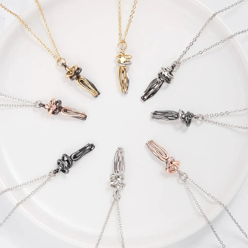 Fashion Hugging Necklace Chain for Men Women Lover Gift Jewelry